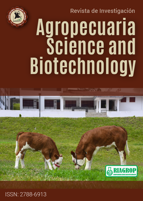 Revista de investigación Agropecuaria Science and Biotechnology - RIAGROP