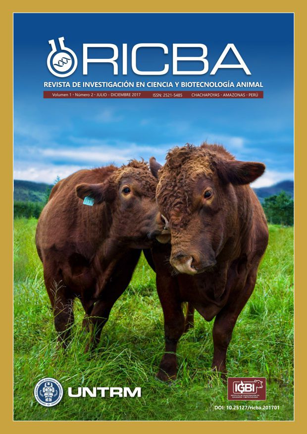 					Ver Vol. 1 Núm. 2 (2017): Revista de Investigación en Ciencia y Biotecnología Animal
				